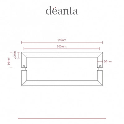 Deanta Urban Pull Handle Matt Black  - Pair