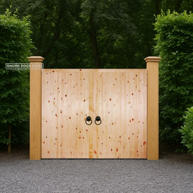 LPD Redwood FL&B Garage Door Pair