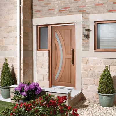 LPD Hardwood Harrow Frosted Glazed External Door