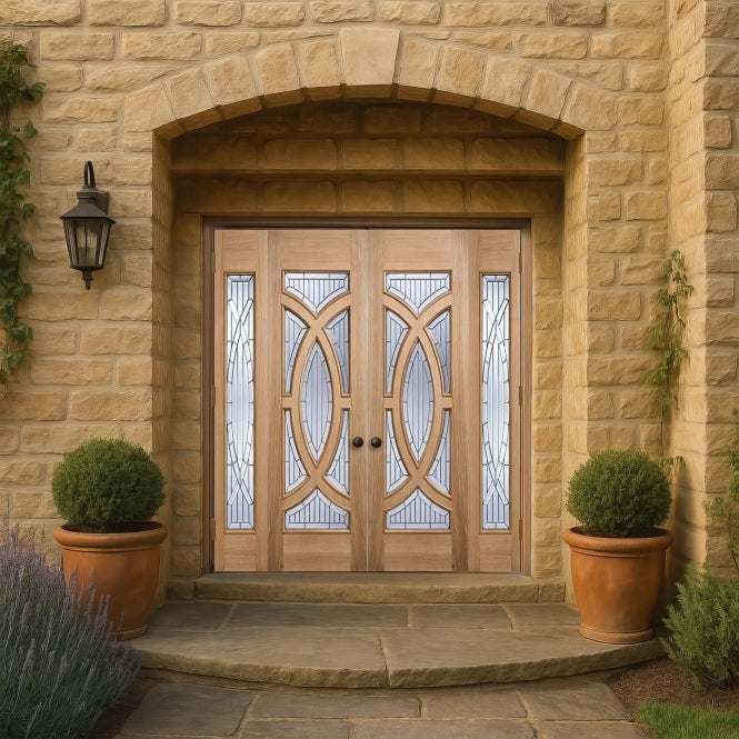 LPD Oak Majestic External Glazed Door