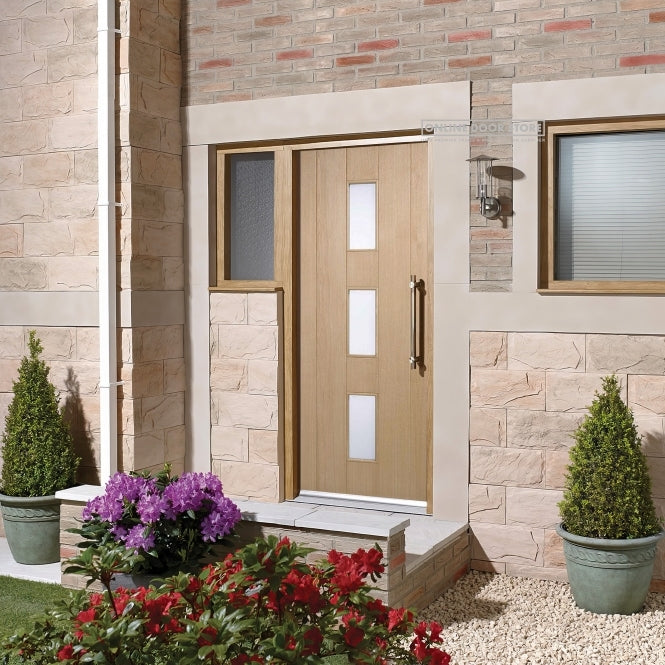 LPD Oak Copenhagen External Glazed Door 3L