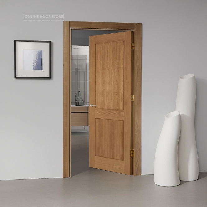 Mendes Marlbrough Un-Finished Oak 2 Panel FD30 Fire Door
