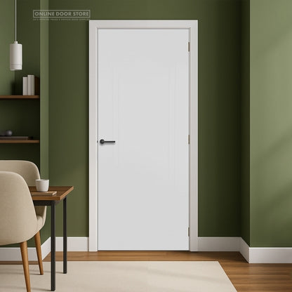 Mendes Capri White Primed Flush Grooved Internal Door