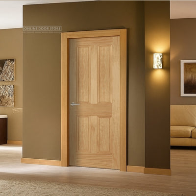 Mendes Islington Un-Finished Pine 4 Panel FD30 Fire Door