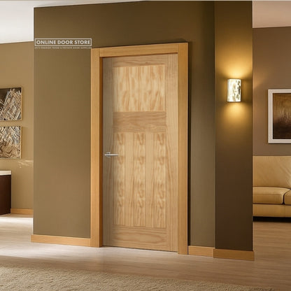 Mendes 1930's Un-Finished Pine 4 Panel FD30 Fire Door