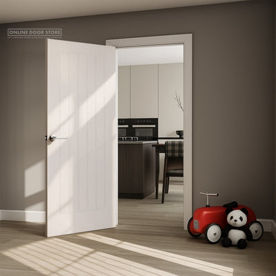 Mendes Mexicano Deluxe White Primed FD30 Fire Door