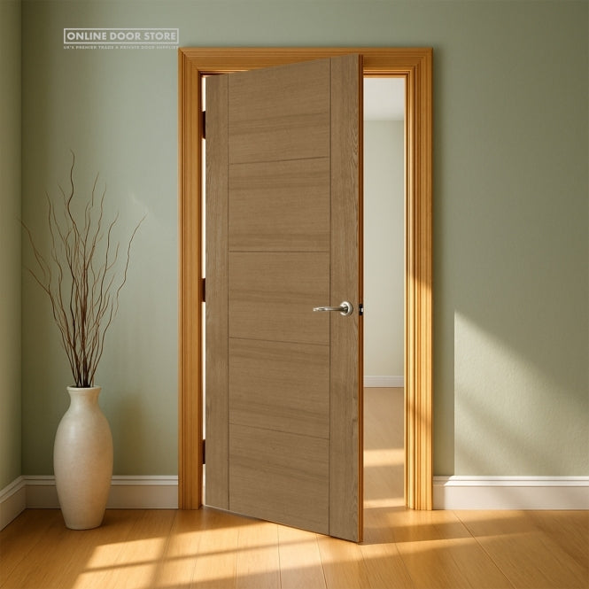 Mendes Iseo Quarter Cut Pre-Finished Oak FD30 Fire Door