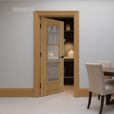 Mendes Mirage Pre-Finished Oak Internal Glazed Door