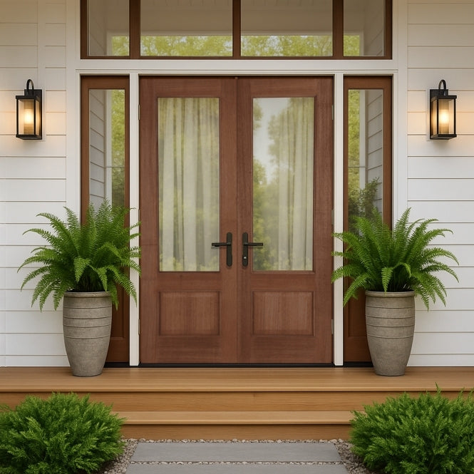 Mendes Chiswick Hardwood Unglazed External Door Pair