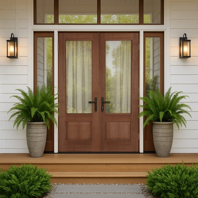 Mendes Chiswick Hardwood Unglazed External Door Pair