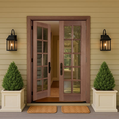 Mendes GTP Unglazed Hardwood External Door Pair