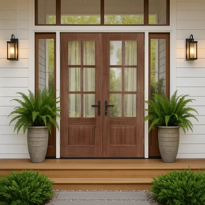 Mendes Hampstead Hardwood Unglazed External Door Pair