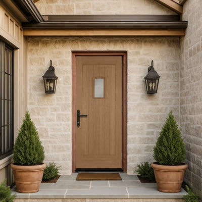 Mendes Thermally Rated Hillingdon Oak Glazed External Door