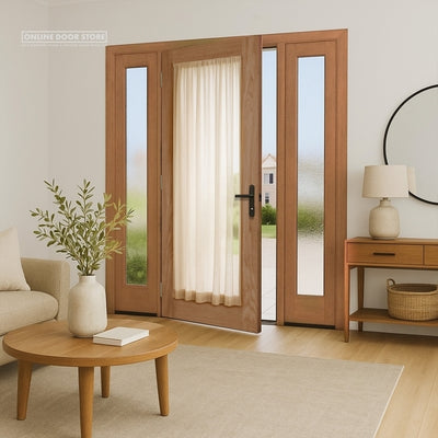 Mendes Pattern 10 Oak Unglazed External Door