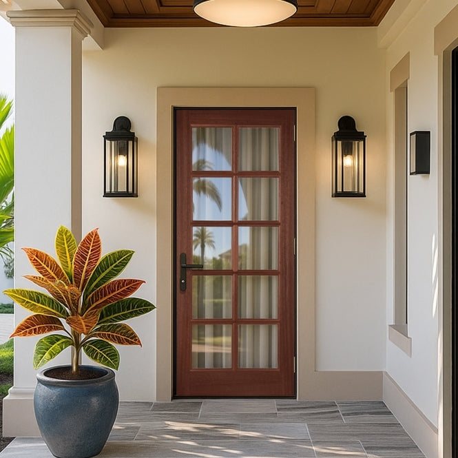 Mendes Pattern SC Hardwood  Unglazed External Door