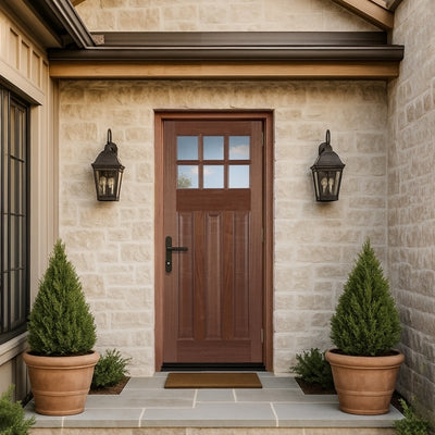 Mendes Pattern 664 Hardwood Unglazed External Door