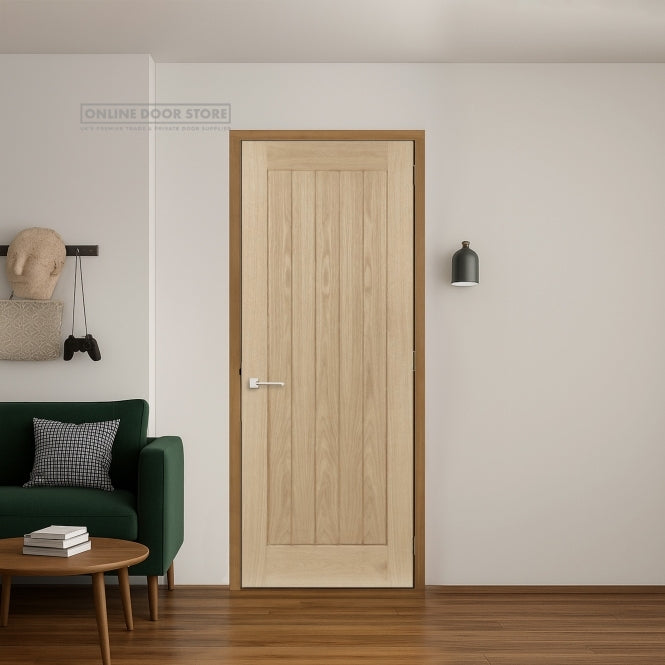 Aster Cheshire Unfinished Oak Internal Door