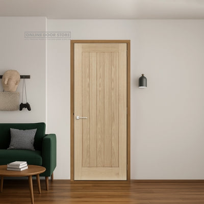 Aster Cheshire Unfinished Oak Internal Door