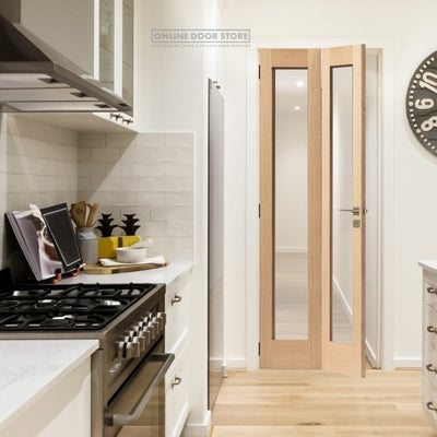 JB Kind Fuji Oak Glazed Bi-fold Door