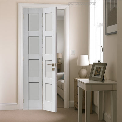 JB Kind Montserrat White Bi-Fold Internal Door