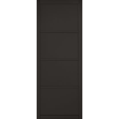 Aster Black Industrial 4-Panel Internal Door