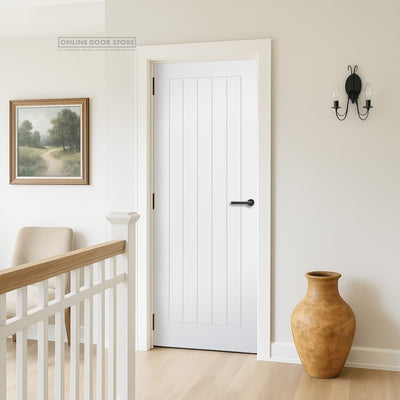 Aster White Primed Cottage Internal Door