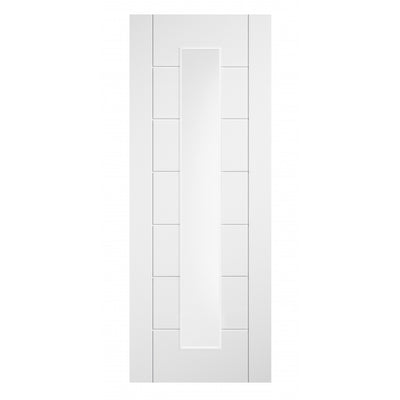 Aster Ladder 7 Panel White Long Light Internal Glazed Door