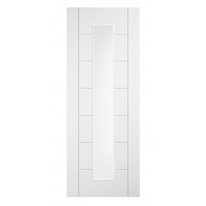 Aster Ladder 7 Panel White Long Light Internal Glazed Door
