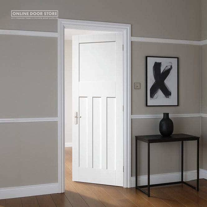 Aster 1930's Shaker DX30 White Primed Internal Door