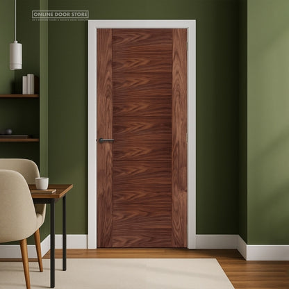 Mendes Iseo Solid Pre-Finished Walnut FD30 Fire Door