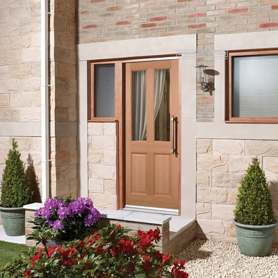 LPD Hardwood Malton 2L Frosted Glazed External Door