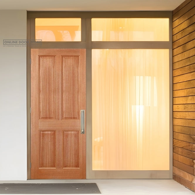 LPD Hardwood Colonial 4-Panel M&T External Door