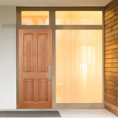 LPD Hardwood Colonial 4-Panel M&T External Door