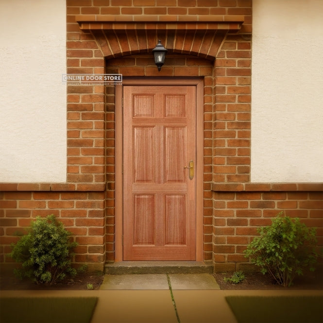 LPD Hardwood Colonial 6-Panel Dowelled External Door