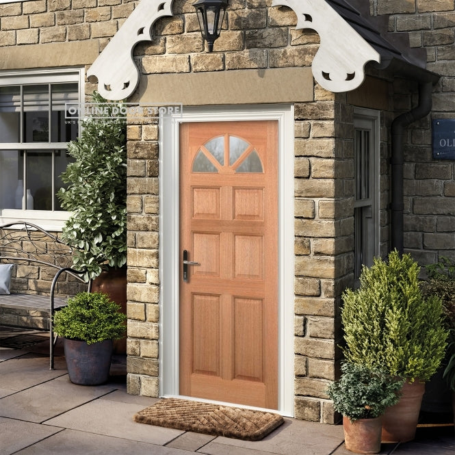 LPD Hardwood Carolina 6-Panel Dowelled Unglazed External Door