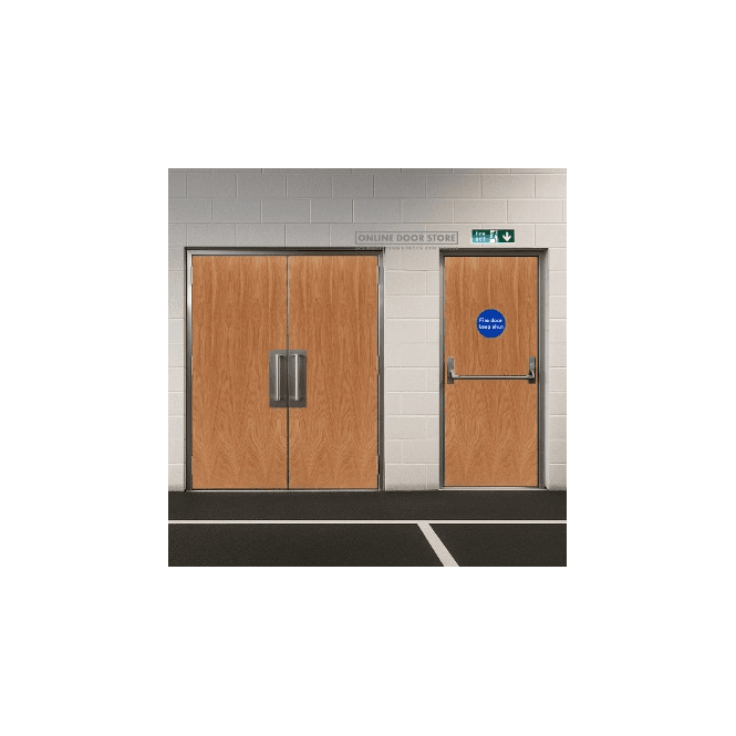 LPD Firecheck Blank Hardwood Lipped  FD30 Fire Door