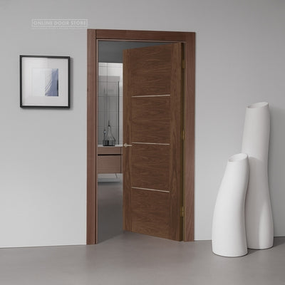 Mendes Nova Pre-Finished Walnut FD30 Fire Door