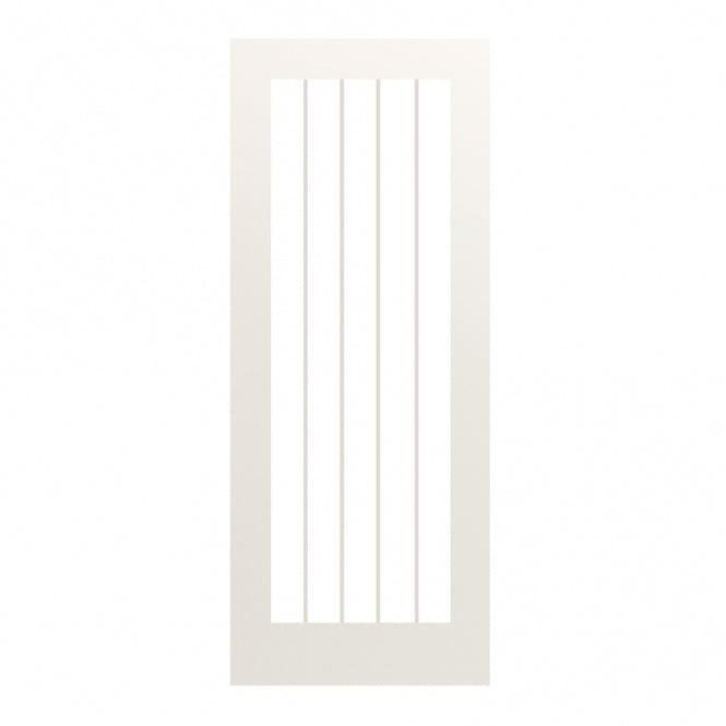 Deanta Ely White Primed Internal Glazed Door (1L Full)