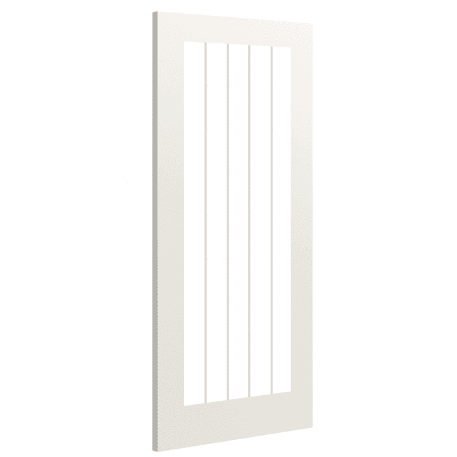 Deanta Ely White Primed Internal Glazed Door (1L Full)