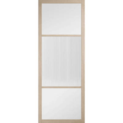 LPD Blonde Oak Sutton Reeded Glazed Internal Door