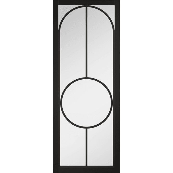 LPD Black Bowery Clear Glazed Internal Door