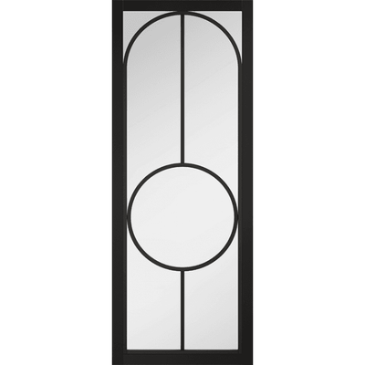 LPD Black Bowery Clear Glazed Internal Door