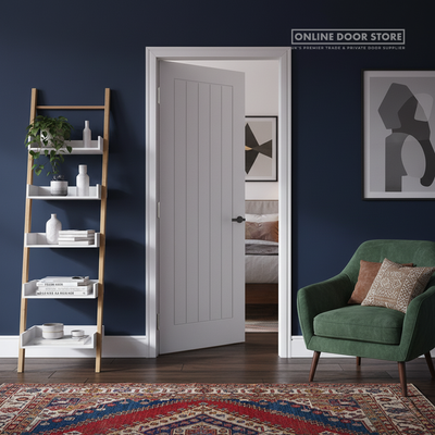 LPD White Mexicano FD30 Fire Door