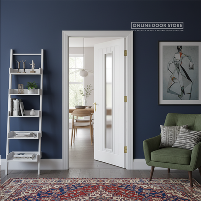 LPD White Mexicano Internal Glazed Door 1L