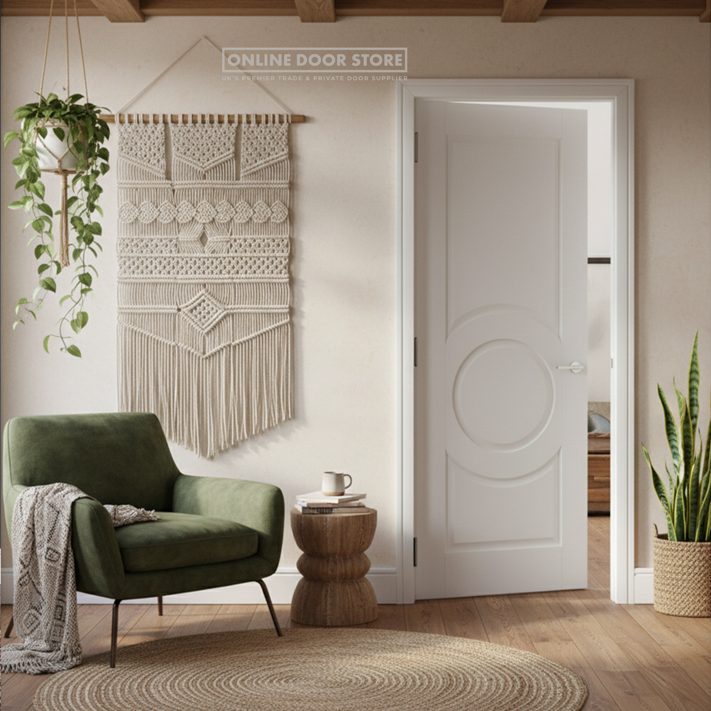 LPD White Montpellier FD30 Fire Door