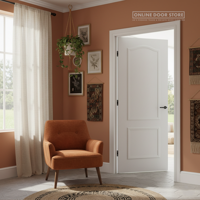 LPD White Moulded Classical 2-Panel FD30 Fire Door