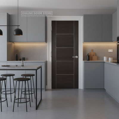 LPD Dark Grey Laminated Vancouver Internal Door