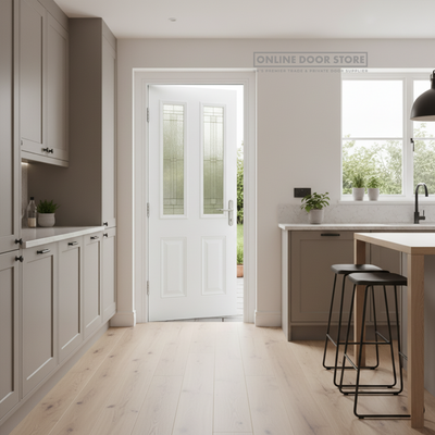 LPD GRP Malton White External Glazed Door 2L