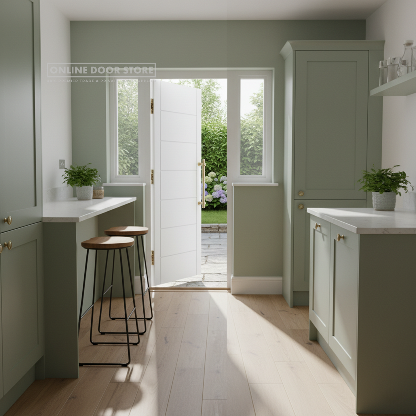 LPD GRP Modica White External Door