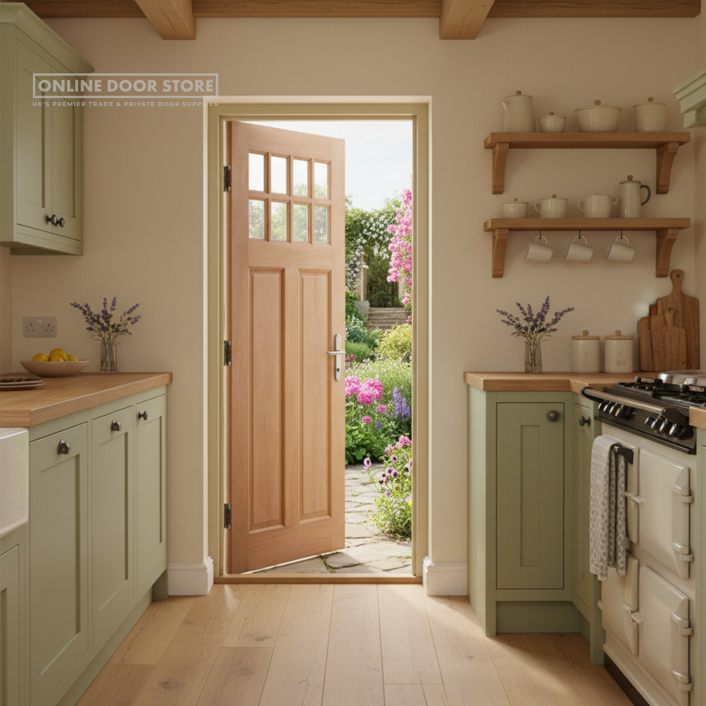 LPD Hardwood Chigwell Clear Glazed External Door